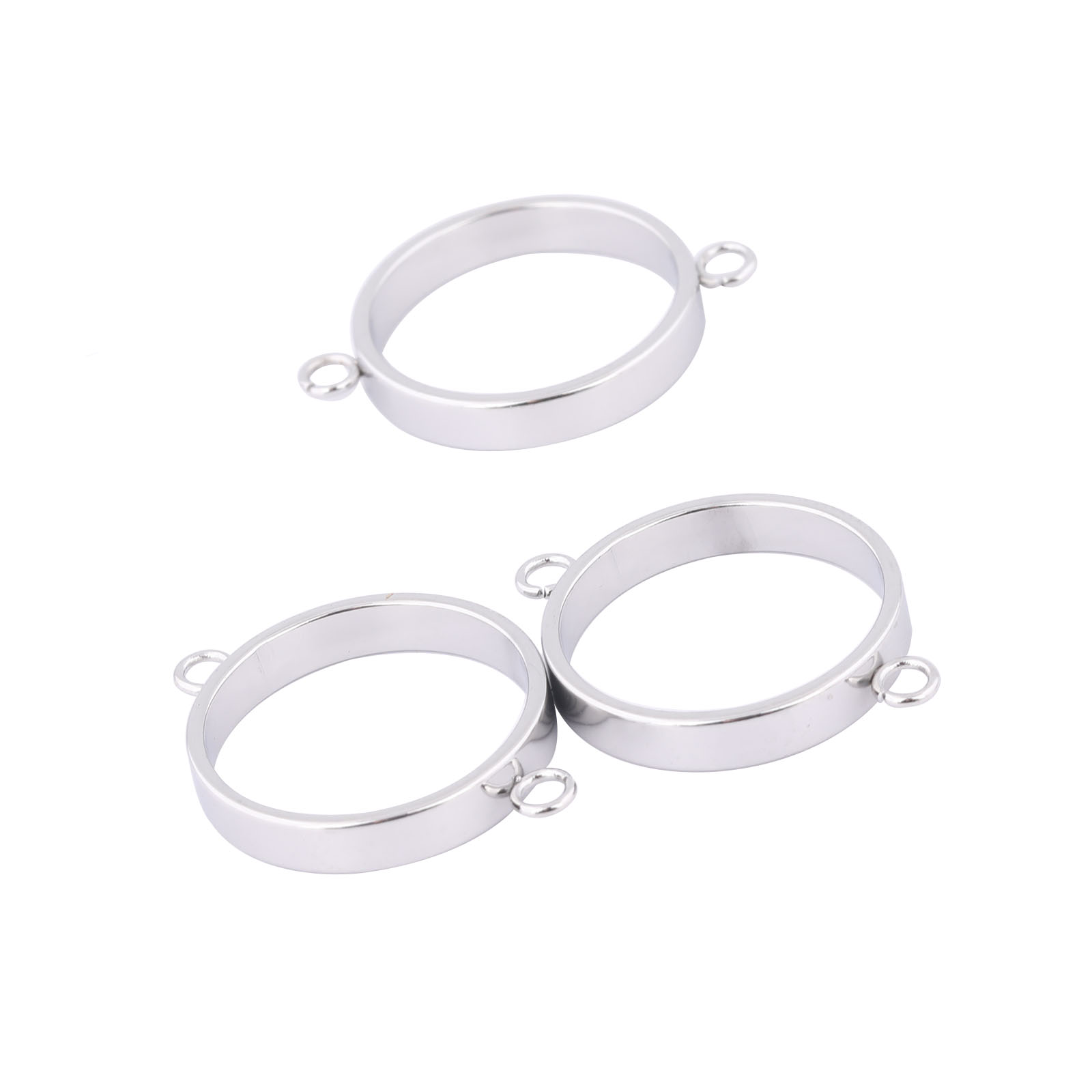 Resin Art Jewelry Kit - 10 buah gelang Bezel terbuka baja