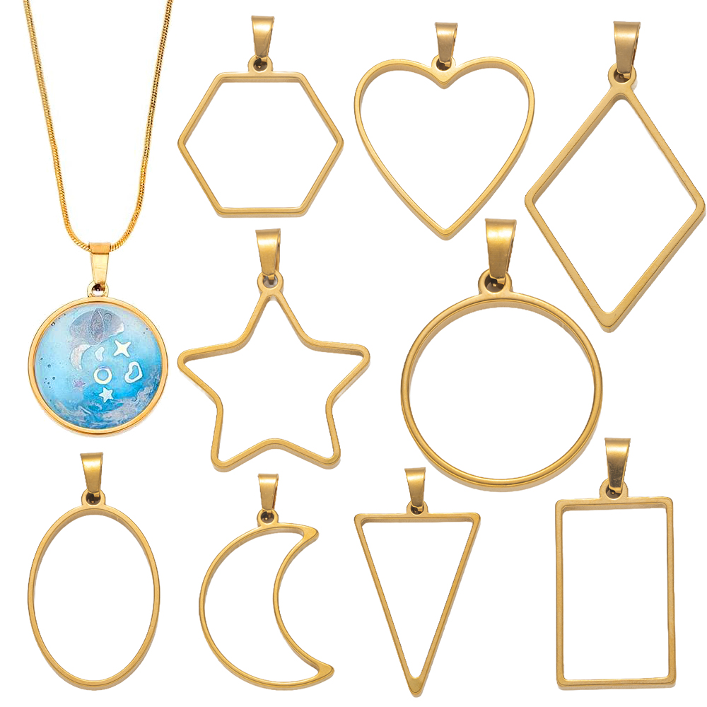Resin Art Jewelry Kit - 5 pcs Cetakan Resin Stainless Steel