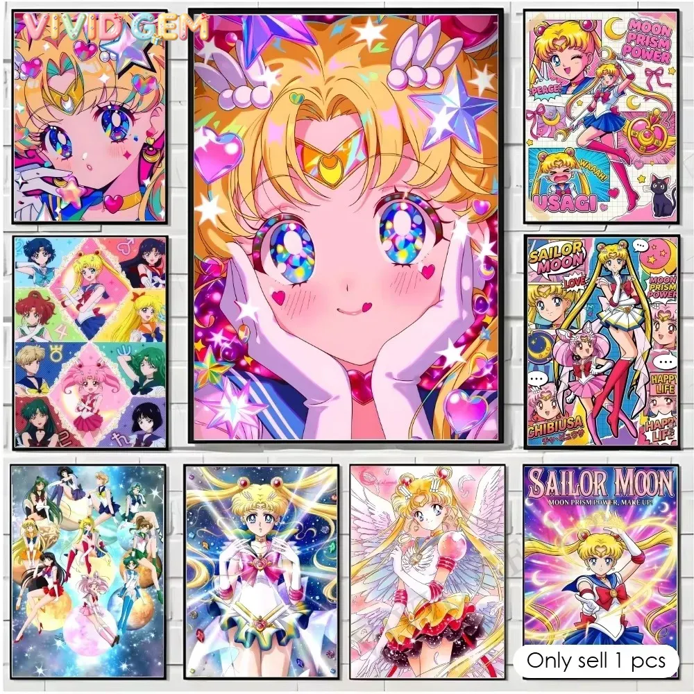 Resin Art Anime - VIVID GEM Lukisan Berlian Anime S-Sailor