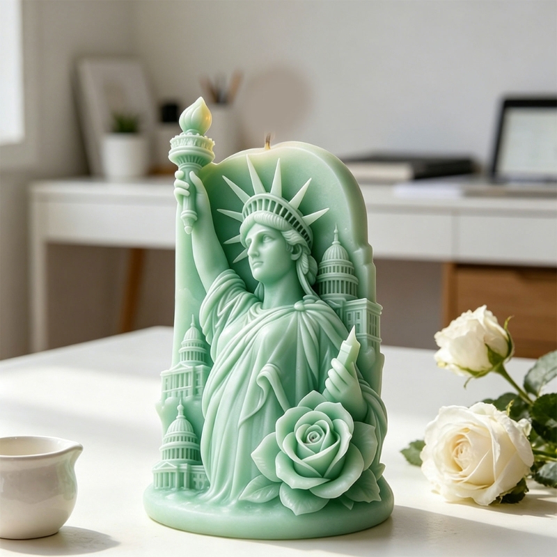 Resin Art Anniversary Gift - F68D 3D Patung Embossing Cetakan Lilin