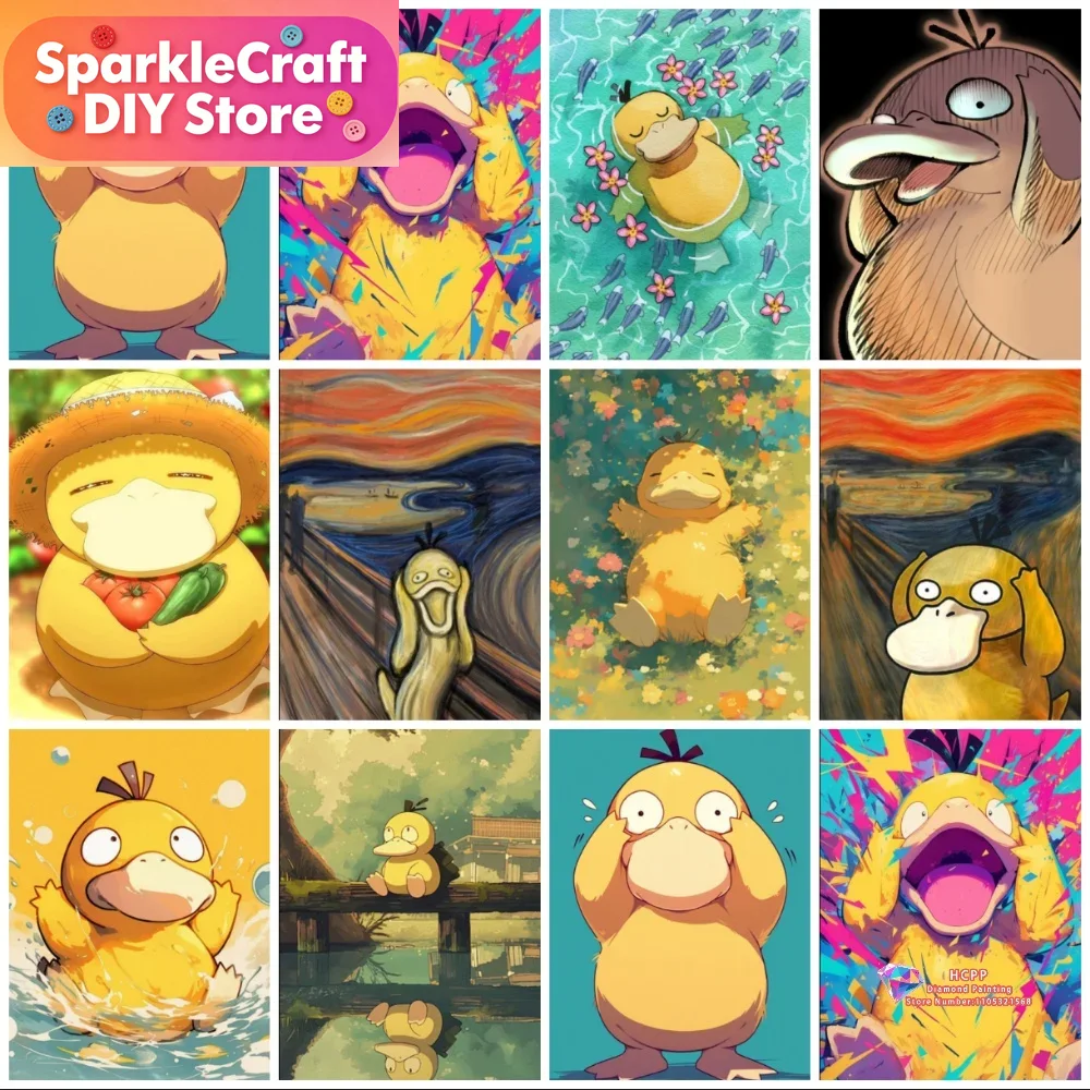 Resin Art Work - 1 Buah Lukisan Berlian 5D Kartun