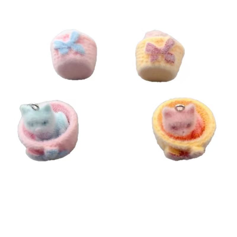 4 buah liontin kucing resin 3D - Resin Art Jewelry Kit ulasan dan harga