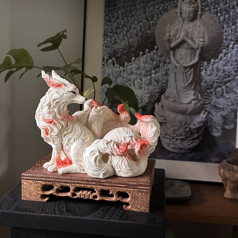 Ornamen Rubah Sembilan Ekor Pa - Resin Art Anniversary Gift ulasan dan harga
