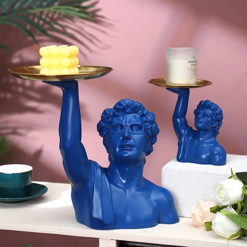 Patung David dengan Nampan Kla - Resin Art Anniversary Gift ulasan dan harga