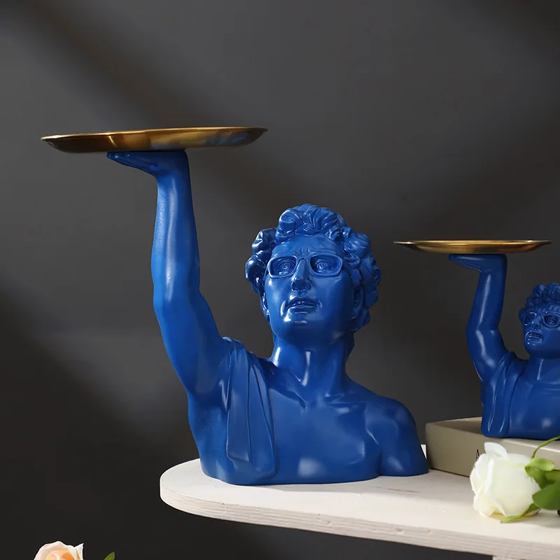 Patung David dengan Nampan Kla - Resin Art Anniversary Gift ulasan dan harga