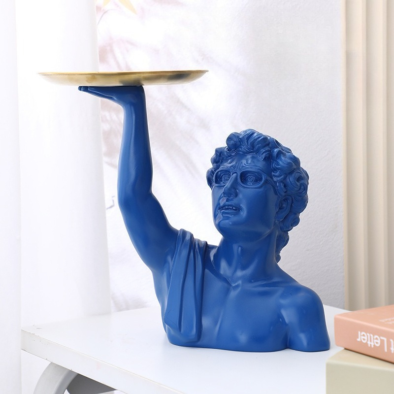 Patung David dengan Nampan Kla - Resin Art Anniversary Gift ulasan dan harga