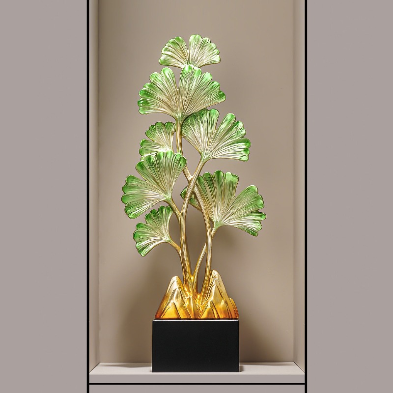 Patung Seni Daun Ginkgo Mewah  - Resin Art Gift For Birthday ulasan dan harga