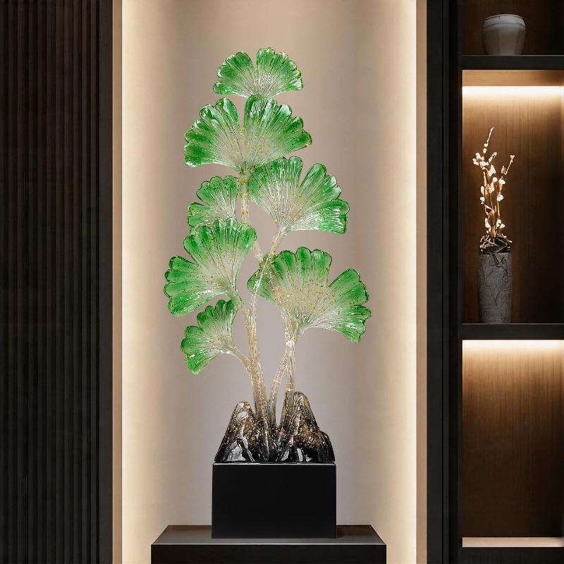 Patung Seni Daun Ginkgo Mewah  - Resin Art Gift For Birthday ulasan dan harga