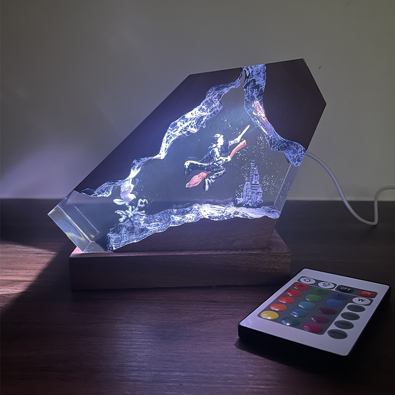 Lampu Resin Kayu Epoxy Penyihi - Resin Artist ulasan dan harga