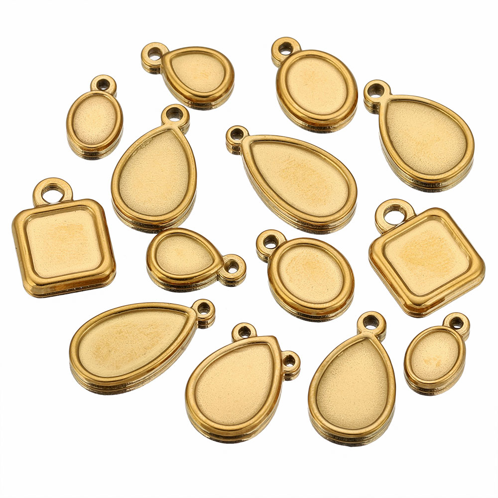 5 pcs Baki Liontin Persegi, Bu - Resin Art Jewelry Kit ulasan dan harga