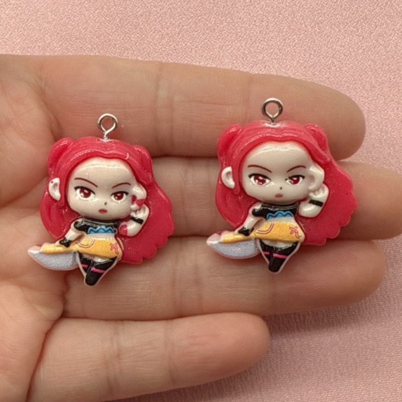 10 buah liontin kartun resin,  - Resin Art Jewelry Kit ulasan dan harga
