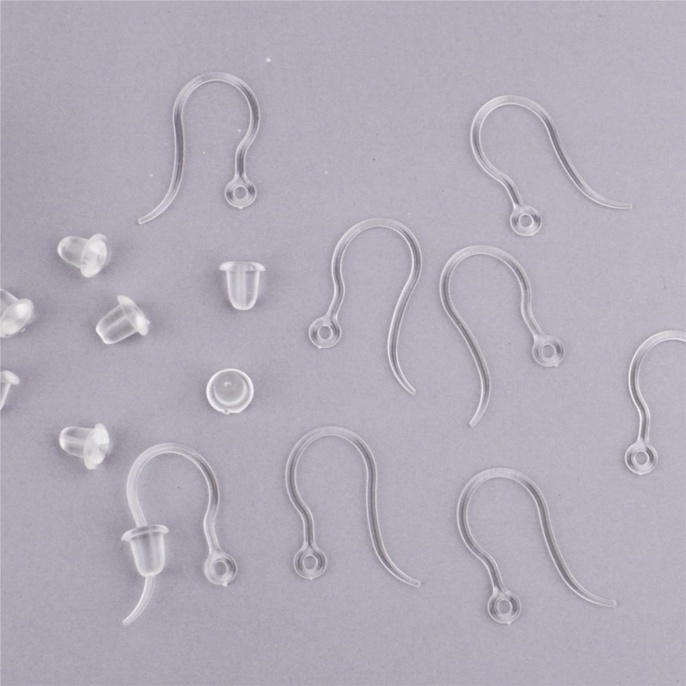 40 pcs Pengait Anting Plastik  - Resin Art Jewelry Kit ulasan dan harga