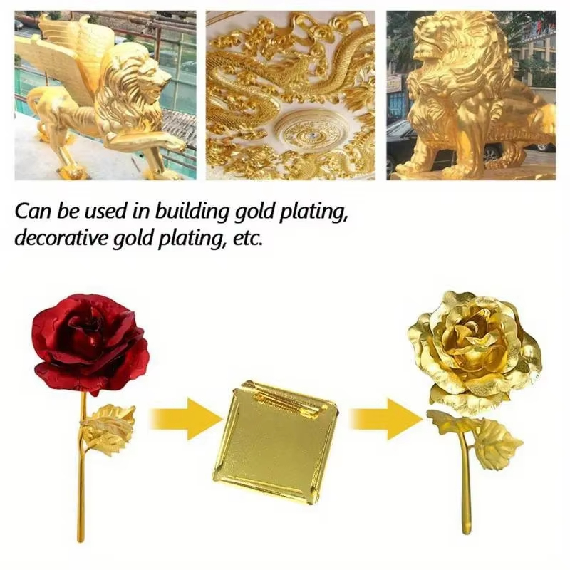 100pcs Kertas Foil Imitasi Ema - Resin Art Anniversary Gift ulasan dan harga