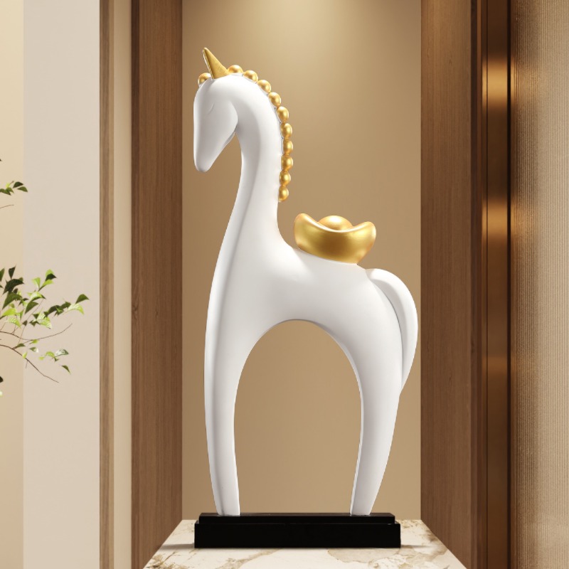 Ornamen Patung Kuda Warna-warn - Resin Art Gift For Birthday ulasan dan harga