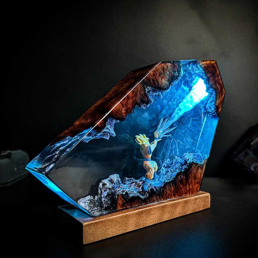 Lampu Malam LED Resin Epoksi G - Resin Art Goku ulasan dan harga